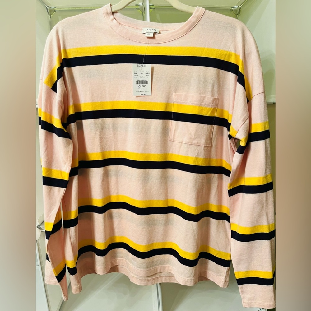 JCREW LONG SLEEVES TOP M NWT (shorts not included) - Picture 4 of 4